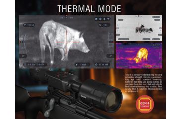 Image of ATN ThOR 4 Thermal Smart HD Rifle Scope, 1-10x19mm, Black, TIWST4641A
