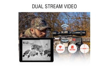Image of ATN Thor 5 LRF 2-16x 640x480 12 Micron Smart HD Thermal Rifle Scope, 30mm Tube w/ Gen 5 Sensor, Multiple Patterns &amp; Color Options Reticle, Black, TIWST5625LRF
