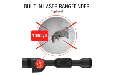 Image of ATN Thor 5 LRF 2-16x 640x480 12 Micron Smart HD Thermal Rifle Scope, 30mm Tube w/ Gen 5 Sensor, Multiple Patterns &amp; Color Options Reticle, Black, TIWST5625LRF