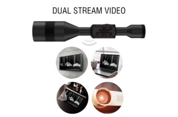 Image of ATN Thor 5 XD LRF 2-20x 1280x1024 12 Micron Smart HD Thermal Rifle Scope, 30mm Tube w/ Xtreme Definition 1.3 Megapixel Sensor, Multiple Patterns &amp; Color Options Reticle, Black, TIWST51250LRF
