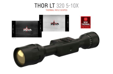 Image of ATN ThOR LT 320 Thermal Rifle Scope, 5-10x50mm, 30mm Tube, Multiple Patterns, Black, TIWSTLT350X