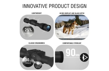 Image of ATN X-Sight 5 5-25x UHD Smart Day/Night Hunting Rifle Scope, 30mm Tube w/ Gen 5 Sensor, Multiple Patterns &amp; Color Options Reticle, Black, DGWSXS5255P
