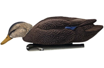 Image of Avian X Top Flight Duck Decoy, Flocked Black Duck Floater, 6 pk, AVX-AVX8075