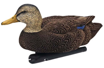 Image of Avian X Top Flight Duck Decoy, Flocked Black Duck Floater, 6 pk, AVX-AVX8075