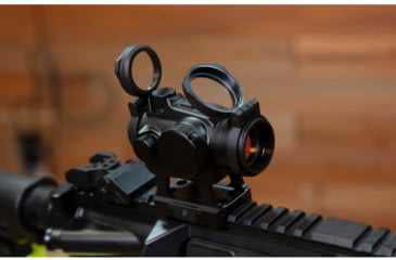 Image of Axeon 2218667 MDSR1 W/Riser 1x 20mm 2 MOA Red Dot Black