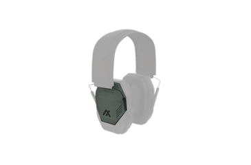 Image of AXIL MX Plate Hearing Protection Accessory, 1 Set, Slate Green, MXPLTG