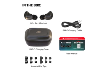 Image of AXIL XCOR Pro II Ear Plugs, Black, Adjustable, XCOR-PRO-II