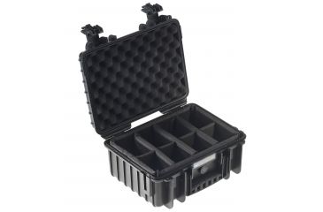 Image of B&amp;W International Type 3000 Black Outdoor Case With RPD Insert, Black, Medium 3000/B/RPD