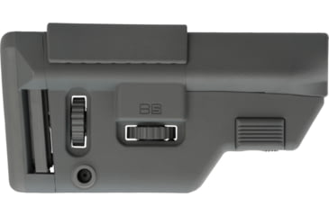 Image of B5 Systems Short Collapsible Precision Stock, Wolf Grey, CPS-1405