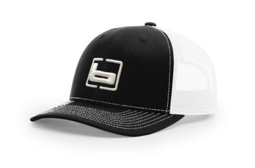 Image of Banded Trucker Cap R112, Black/White B03562