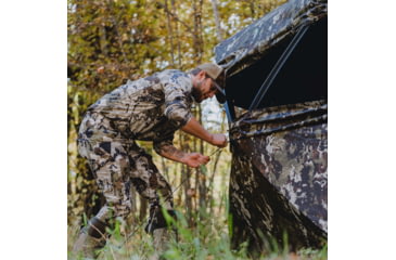 Image of Barronett Blinds Wide Side 95 Hunting Blind, Crater Harvest, 75 x 79 x 95, WS95CH