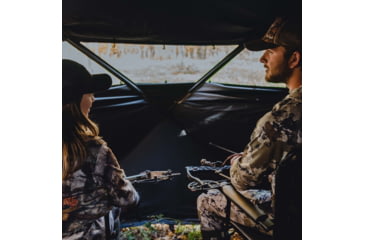 Image of Barronett Blinds Wide Side 95 Hunting Blind, Crater Harvest, 75 x 79 x 95, WS95CH