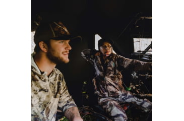 Image of Barronett Blinds Wide Side 95 Hunting Blind, Crater Harvest, 75 x 79 x 95, WS95CH