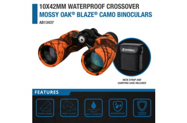 Image of Barska Crossover Waterproof 10x42mm Porro Binoculars