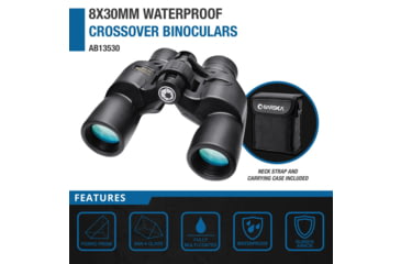 Image of Barska Crossover Waterproof 8x30mm Porro Binoculars