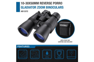 Image of Barska Gladiator Reverse 10x42mm Porro Prism Binoculars