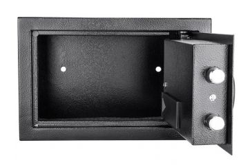 Image of Barska Compact Keypad Safe, Low Battery Alert, 12 Gauge Sheet Steel Construction, Black, Outer Size 12.25 x 8 x 8 in AX12616