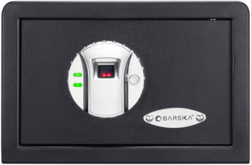 Image of Barska Compact Biometric Gun Safe, Black, 12x8x7.75in w/ Motorized Lock AX11620