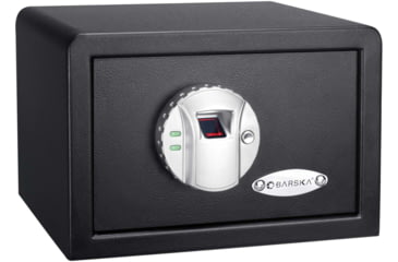 Image of Barska Compact Biometric Gun Safe, Black, 12x8x7.75in w/ Motorized Lock AX11620