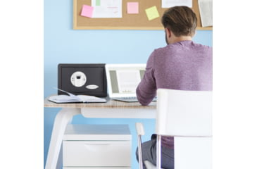 Image of Barska Compact Biometric Gun Safe, Black, 12x8x7.75in w/ Motorized Lock AX11620