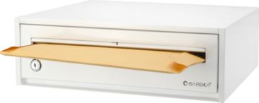 Image of Barska Desktop Drop Box with Key Lock, White, Small CB13118