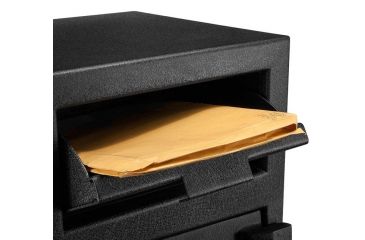 Image of Barska DX-200 Standard Depository Keypad Safe, Anti-Fishing Baffles, Solid Steel, Black, Outer Dimensions - 14 x 14 x 20 in AX12588