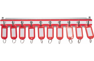 Image of Barska Labeled Key Shelves w/ 1-100 Numbered Hooks for Key Cabinets, Multi, Medium, AF13682