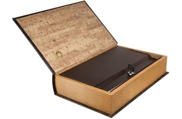 Image of Barska Large Antique Book Safe with Key Lock, Brown CB11992