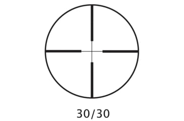 Image of Barska Plinker-22 4x32mm 1 inch Tube Rifle Scope, Second Focal Plane, 30/30 Reticle, Black, Small, AC13490