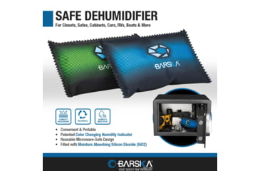 Image of Barska Reusable Safe Dehumidifier, 2-Pack, Green/Blue, Medium, AF13772