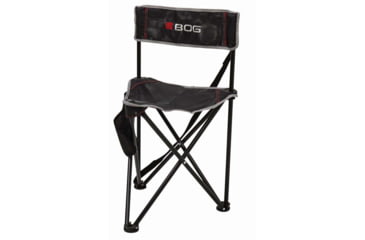 Image of Bog-Pod Triple Play Chair, 3 Legs, Black, Steel Frame, Exterior Pocket, 1117130