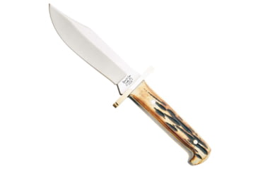 Image of Bear and Son Knives Baby Bowie Fixed Blade Knife, 3in, High Carbon Stainless Steel, Genuine India Stag Bone Handle, 500 1/2
