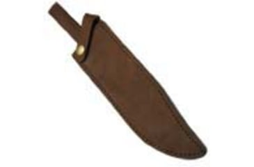 Image of Bear and Son Knives Gold Rush Bowie Fixed Blade Knife, 7.38in, Sandvik 12C27M Stainless Steel, Bowie, Cocobola Wood Handle w/ Leather Sheath, CB00 3/4