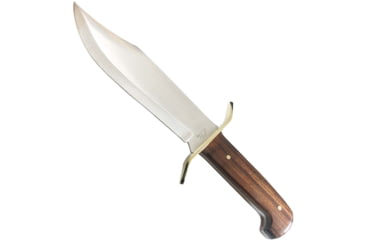 Image of Bear and Son Knives Gold Rush Bowie Fixed Blade Knife, 9in, Sandvik 12C27M Stainless Steel, Bowie, Cocobola Handle w/ Leather Sheath, CB00