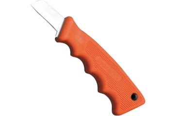 Image of Bear and Son Knives Powergrip Utility Fixed Blade Knife, 1.63in, 440 Stainless Steel, Orange Kraton Handle, 466 1/4