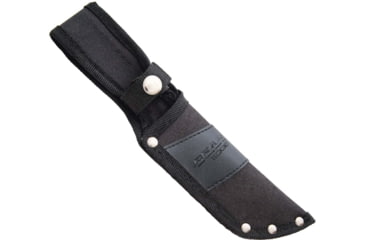 Image of Bear Edge Compact Bowie Fixed Blade Knife, 5in, 440 Stainless Steel, Bowie, Black G10 Handle, 61108
