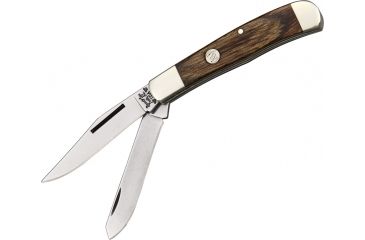 Image of Bear &amp; Son Mini Trapper Fold Knife, SS clip and spey Blades, Heritage Walnut handl BCC25412