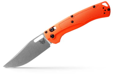 Image of Benchmade 15535 Taggedout Folding Knife, 3.5in, CPM-154 58-61 HRC, Reversible Tip-Up, Orange, 15535