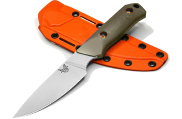 Image of Benchmade 15600-01 Raghorn Fixed Blade Knives, 4 in, CPM-CruWear Steel, Hunting, OD Green Handle, 15600-01
