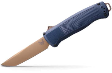 Image of Benchmade Shootout Automatic Folding Knife, 3.51in, CPM-CruWear, Tanto Blade, Crater Blue Handle, 5370FE-01
