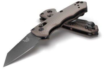 Image of Benchmade Auto Immunity 2.5in Automatic Folding Knife, Wharncliffe Blade, Burnt Bronze Handle, 2900BK-1