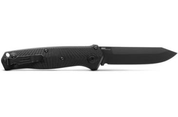 Image of Benchmade Autocrat Automatic Folding Knife, 3.3in, Coated, Reverse Tanto, G10 Black Handle, 8551BK