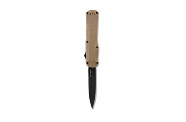 Image of Benchmade Autocrat Automatic Folding Knife, 3.71in, Double Edge Blade, Coyote Brown Handle, 3400BK-2
