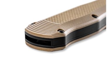 Image of Benchmade Autocrat Automatic Folding Knife, 3.71in, Double Edge Blade, Coyote Brown Handle, 3400BK-2