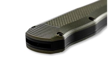 Image of Benchmade Autocrat Automatic Folding Knife, 3.71in, Double Edge Blade, Olive Drab Handle, 3400BK-1