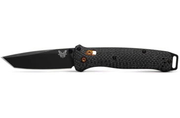 Image of Benchmade Bailout Folding Knife, 3.38in, CPM-S90V Stainless Steel, Tanto, Carbon Fiber, Black, 537BK-10