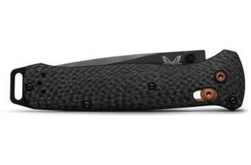Image of Benchmade Bailout Folding Knife, 3.38in, CPM-S90V Stainless Steel, Tanto, Carbon Fiber, Black, 537BK-10