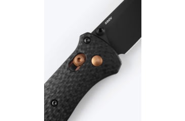 Image of Benchmade Bailout Folding Knife, 3.38in, CPM-S90V Stainless Steel, Tanto, Carbon Fiber, Black, 537BK-10