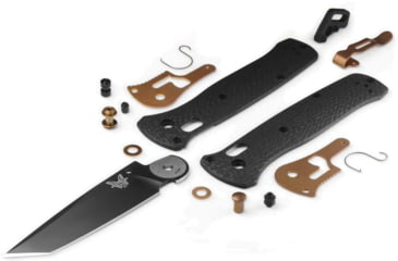 Image of Benchmade Bailout Folding Knife, 3.38in, CPM-S90V Stainless Steel, Tanto, Carbon Fiber, Black, 537BK-10