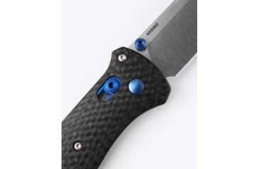 Image of Benchmade Bailout Folding Knife, 3.38in, M390 Stainless Steel, Tanto, Carbon Fiber, Carbon Fiber, 537-09